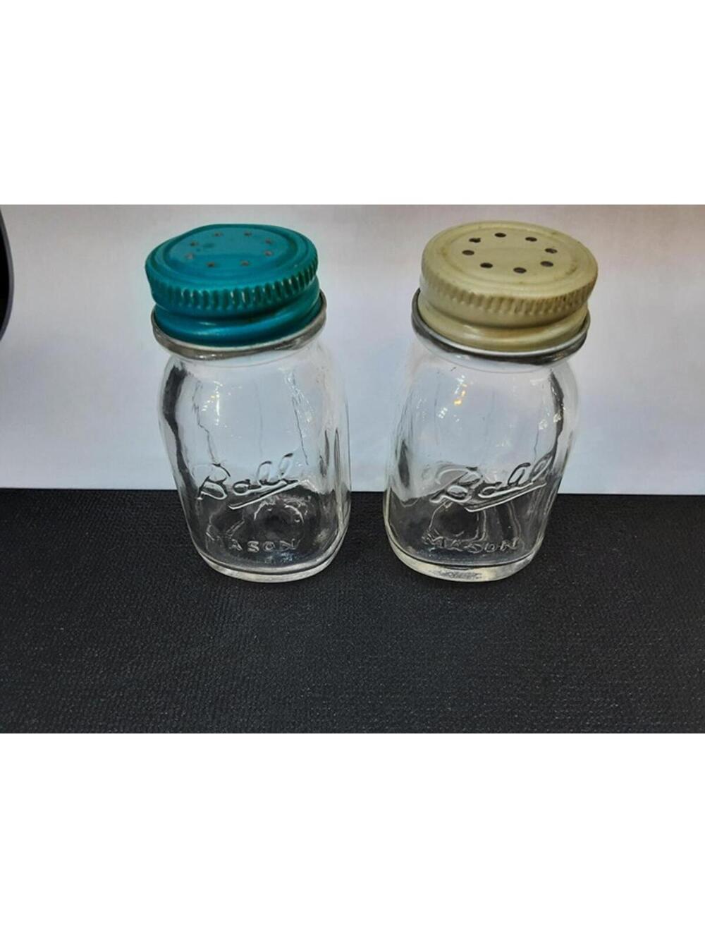 Vintage Ball Mason Jar Salt & Pepper Shakers